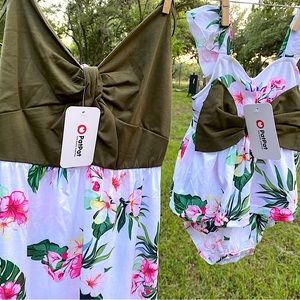 Pat Pat Mom & Baby dress and onsie